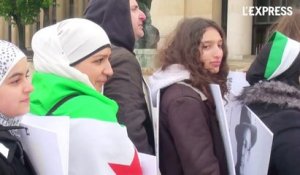Marche blanche à Paris contre la répression en Syrie