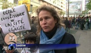 Manifestation à Marseille contre la réforme des rythmes scolaires