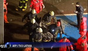 Ecroulement du toit d'un supermarché en Lettonie: Le bilan des morts s'est alourdi