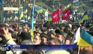 Kiev: Nouveau rassemblement pro-européen