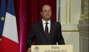 Hollande a reçu les dirigeants des communautés religieuses Centraficaine