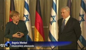 Angela Merkel est arrivée en Israël pour parler de l'Iran et de la Palestine