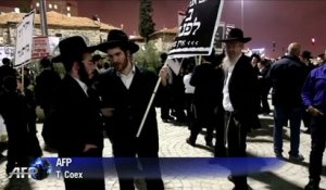 Israël: des Juifs ultraorthodoxes contre le service militaire