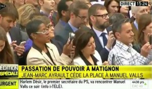Remaniement: discours de passation de pouvoir de Jean-Marc Ayrault