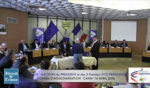 HERAULT - 2014 - ( 1 ) CONSEIL D'AGGLO - CAHM - 1° PARTIE ELECTION DU PRESIDENT ET DES 3 PREMIERS VICE PRESIDENTS