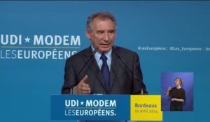 Les Européens, Bordeaux - Discours de François Bayrou - 100414