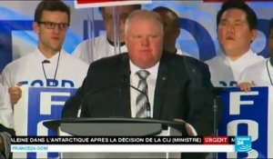 L'ancien maire à scandale de Toronto Rob Ford lance sa campagne - "je suis de retour"