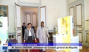 La ministre a rencontré : Daniel ZAÏDANI, président du Conseil général de Mayotte