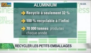 Recycler les petits emballages: Marc Teyssier d'Orfeuil, Carlos de Los Llanos, Arnaud Deschamps et Arnaud Gossement, dans Green Business – 04/05 2/5