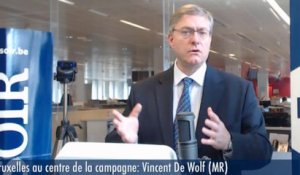 Bruxelles au centre de la campagne : Vincent De Wolf (MR)