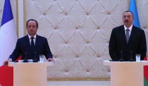 Conférence de presse conjointe de François Hollande et Ilham Aliyev