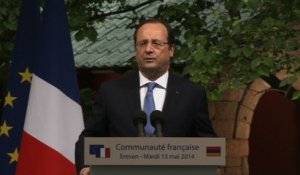 Discours du président de la République devant la communauté française à Erevan