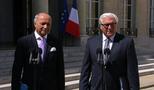Déclaration conjointe de Laurent Fabius et Frank-Walter Steinmeier à la sortie du Conseil des ministres