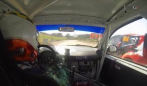 Le duel Cyril Raymond - Laurent Chartrain en Rallycross Super 1600