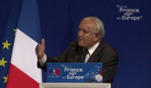 Européennes : Meeting National - Jean-Pierre Raffarin