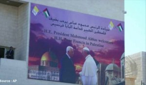 Le pape François acclamé en Cisjordanie