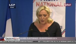 Marine Le Pen : "le peuple souverain a parlé haut et clair"
