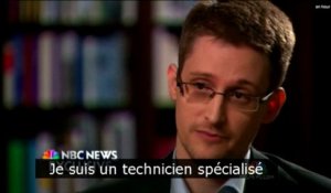 Snowden assure avoir reçu une "formation d'espion"