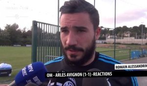 OM - Arles Avignon (1-1): La réaction de Romain Alessandrini