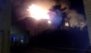 Incendie du magasin Antic Line, dans la nuit du 1er au 2 juin, quartier de la gare de Perpignan