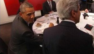 Obama dîne avec Hollande au restaurant parisien "Le Chiberta"  - 05/06