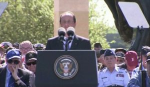D-Day : Obama et Hollande rendent hommage aux soldats du débarquement