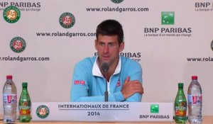 Press conference N.Djokovic 2014 French Open final