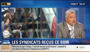 BFM Story: SNCF: Syndicats reçu ce soir par le secrétaire d’État aux Transports - 11/06