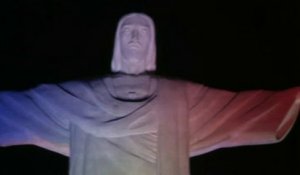 Mondial : la statue du Christ à Rio illuminée aux couleurs des 32 pays participants
