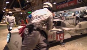 24 Heures du Mans 2014 - Le Porsche #14 de Marc Lieb en difficulté