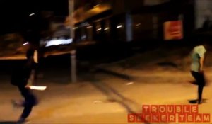 Caméra cachée : il décapite un homme dans la rue un vendredi 13