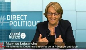 Réforme territoriale: «Les parlementaires font les loi», rappelle Marilyse Lebranchu #DirectPolitique
