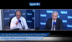 Claude Bartolone met «7 sur 10» au couple Hollande-Valls