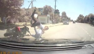 Accident de scooter en Russie