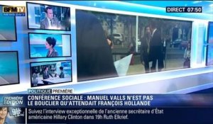 Politique Première: Conférence sociale: "François Hollande, le Premier ministre de Manuel Valls" - 08/07
