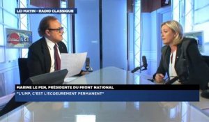 Marine Le Pen, invitée de Guillaume Durand avec LCI