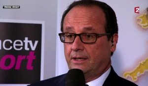 Interview avec Gérard Holtz à Reims à l'occasion de la 6ème étape du Tour de France