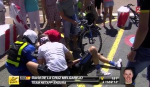 Tour de France : David de la Cruz chute et abandonne