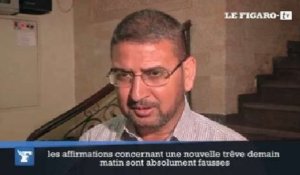 «Aucun accord sur une trêve vendredi» affirme le porte-parole du Hamas