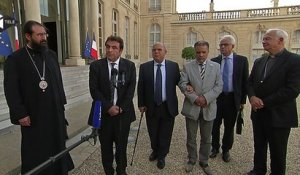 Les représentants des cultes français reçus par F. Hollande