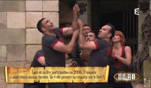 Françoise Laborde est "rocket woman" dans "Fort Boyard"