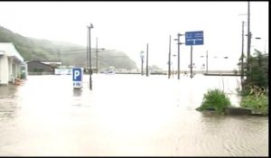Les ravages du typhon Vong-fong au Japon