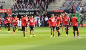 13/09/14 : SRFC-PSG : échauffement Stade Rennais