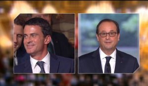 Echange de regards sincères entre Valls et Hollande?