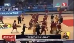 Basketball - Grosse bagarre entre deux universités des Philippines