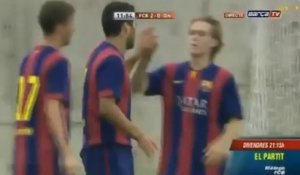 Luis Suarez First Goal ? Barcelona B vs Indonesia U 19 ( 5-0 ) Friendly Match 24/09/2014