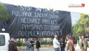 Yvelines : la Confédération paysanne occupe le siège de Cargill