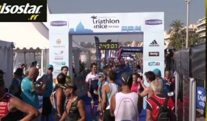 Arrivée Triathlon de Nice Côte d'Azur  de 02.43.51 à 02.57.41