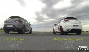 Mégane RS Trophy-R VS Leon Cupra Pack performance