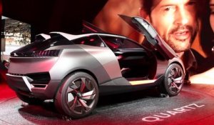Le concept Peugeot Quartz au Mondial de l'automobile 2014